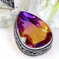 000 ame pendentif pendant ametrine bolivie amethyste achat vente bijou monture argent 925