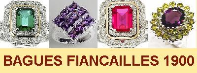 BAGUES STYLE FIANCAILLES BELLE EPOQUE 1900