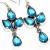 000 boucles oreilles aigue marine 9gr bleue 10x15mm bijou achat vente argent 925