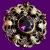 000 broche amethyste