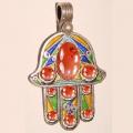 031 2 pendentif pendant hamsa kamhsa main de fatima argent 926