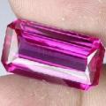 200 topaze rouge if 22x12x8mm pierre taillee joaillerie
