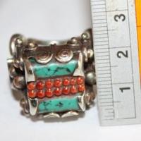 Af 0019 bague afghane ethnique medievale corail turquoise 5