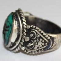Af 0046 bague sceau intaille turquoise pegase afghane 4
