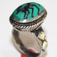 Af 0047 bague sceau intaille antilope afghane medievale 1 