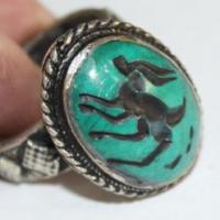 Af 0047 bague sceau intaille antilope afghane medievale 4 