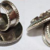 Af 0068 bague afghane medievale corail turquoise ethnique 3