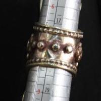 Af 0074 bague afghane ethnique medievale corail turquoise 6