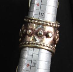 Af 0074 bague afghane ethnique medievale corail turquoise 6