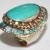 Af 0075 bague afghane ethnique medievale turquoise 1