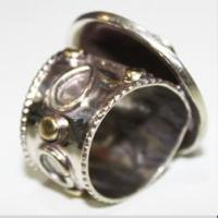 Af 0092 bague afghane medievale corail turquoise ethnique 5