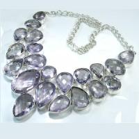 Am 0005a collier parure amethyste 20x28m argent 925