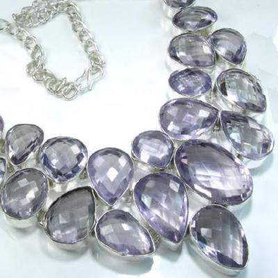 Am 0005b collier parure amethyste 20x28m argent 925