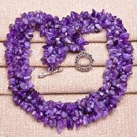 Am 0013a collier amethyste 145gr lithotherapie perles 6 10mm 48cm bijoux 1900