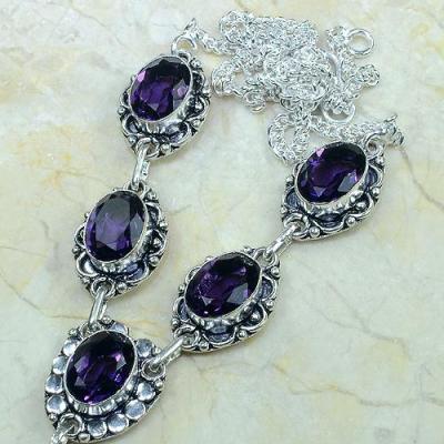 Am 1006a collier parure sautoir amethyste verte bijou achat vente argent 926