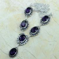 Am 1006d collier parure sautoir amethyste verte bijou achat vente argent 925