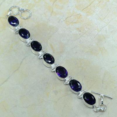 Am 1011b bracelet amethyste pourpre bijou achat vente argent 925