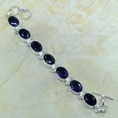 Am 1011b bracelet amethyste pourpre bijou achat vente argent 925