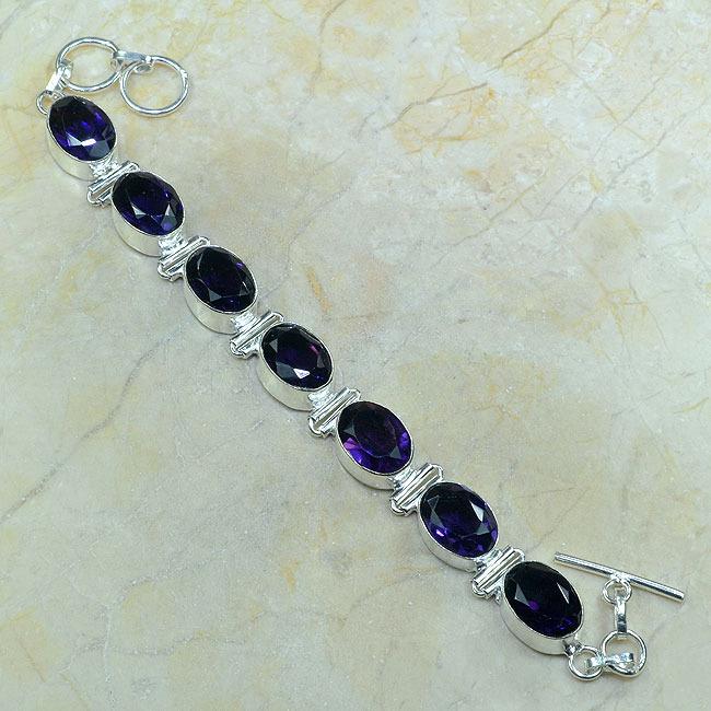 Am 1011a bracelet amethyste pourpre bijou achat vente argent 925