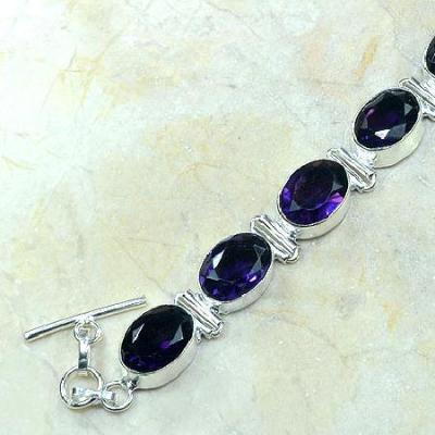 Am 1011b bracelet amethyste pourpre bijou achat vente argent 925