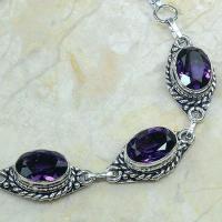 Am 1025b bracelet amethyste pourpre bijou achat vente argent 925