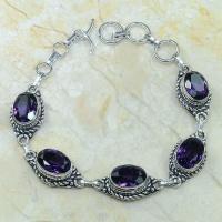 Am 1025c bracelet amethyste pourpre bijou achat vente argent 925