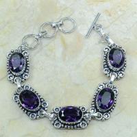 Am 1028a bracelet amethyste pourpre bijou achat vente argent 925