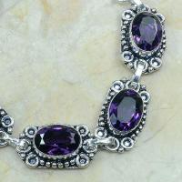 Am 1028b bracelet amethyste pourpre bijou achat vente argent 925