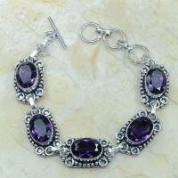 Am 1028c bracelet amethyste pourpre bijou achat vente argent 925