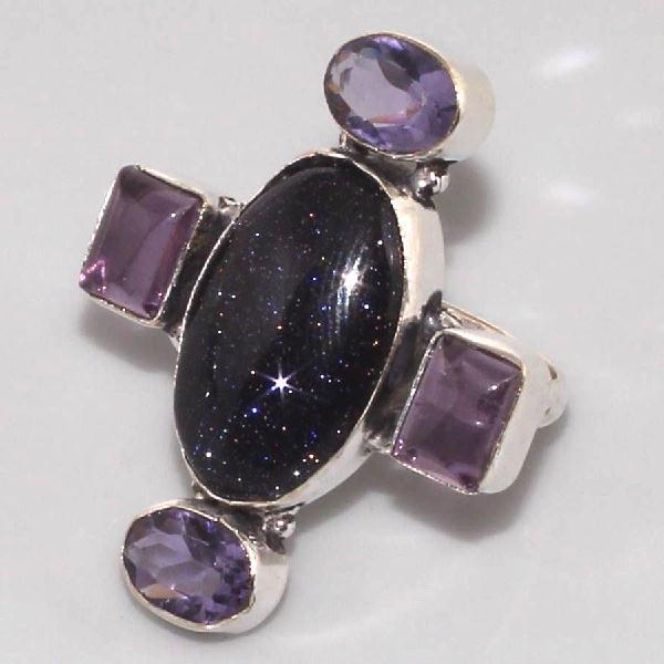Am 1035b bague t59 medievale croix amethyste pourpre 1900 achat vente argent 925