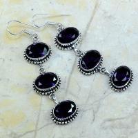 Am 1055a boucles pendants oreilles amethyste violet pourpre bijou achat vente argent 925