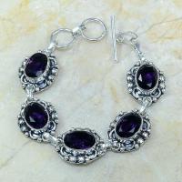 Am 1062a bracelet amethyste violette pourpre bijou achat vente argent 925