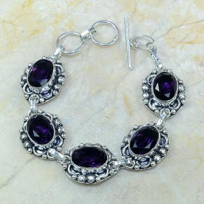 Am 1062b bracelet amethyste violette pourpre bijou achat vente argent 926