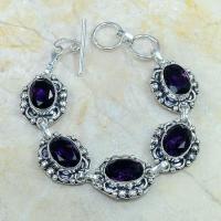 Am 1062c bracelet amethyste violette pourpre bijou achat vente argent 926