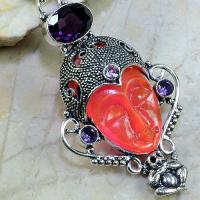 Am 1065b pendant pendentif bouddha amethyste agate achat vente argent 925