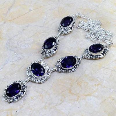 Am 1070a collier parure sautoir 1900 amethyste pourpre bijou achat vente argent 926