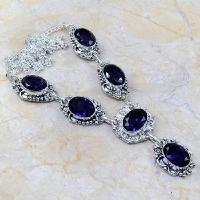 Am 1070d collier parure sautoir 1900 amethyste pourpre bijou achat vente argent 925