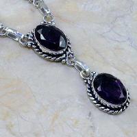 Am 1071c collier parure sautoir 1900 amethyste pourpre bijou achat vente argent 925