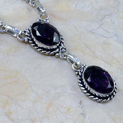 Am 1071c collier parure sautoir 1900 amethyste pourpre bijou achat vente argent 925