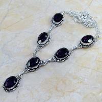 Am 1072d collier parure sautoir 1900 amethyste pourpre bijou achat vente argent 925