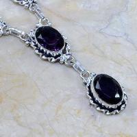 Am 1074c collier parure sautoir 1900 amethyste pourpre bijou achat vente argent 925