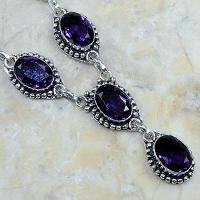 Am 1075c collier parure sautoir 1900 amethyste pourpre bijou achat vente argent 925