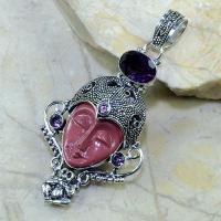 Am 1076d pendant pendentif bouddha amethyste jade achat vente argent 925