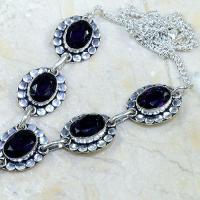 Am 1079b collier parure sautoir 1900 amethyste pourpre bijou achat vente argent 925