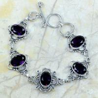 Am 1092a bracelet 1900 belle epoque amethyste violette pourpre bijou achat vente argent 925