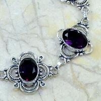 Am 1092c bracelet 1900 belle epoque amethyste violette pourpre bijou achat vente argent 925