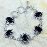Am 1092d bracelet 1900 belle epoque amethyste violette pourpre bijou achat vente argent 925