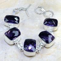 Am 1100d bracelet 1900 belle epoque amethyste violette pourpre bijou achat vente argent 925