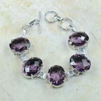 Am 1106d bracelet 1900 belle epoque amethyste violette pourpre bijou achat vente argent 925