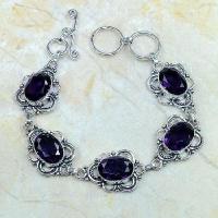 Am 1108d bracelet 1900 belle epoque amethyste violette pourpre bijou achat vente argent 926